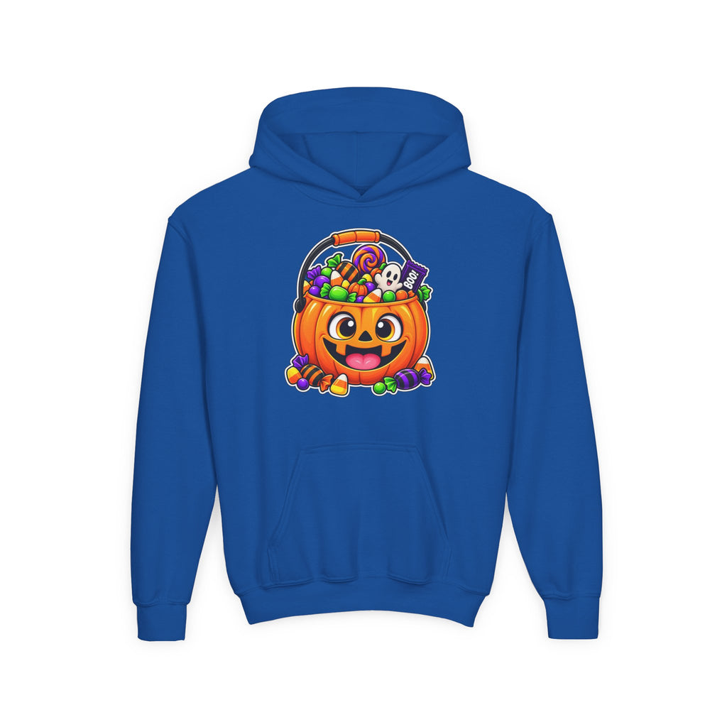 Kidxtr™ Kids Pumpkin Hoodie — 'Spooky Season' Halloween Graphic Hooded Sweatshirt