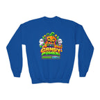 Kidxtr™ Kids Pumpkin Sweatshirt — 'Candy Power 100%' Gamer Halloween Graphic Crewneck