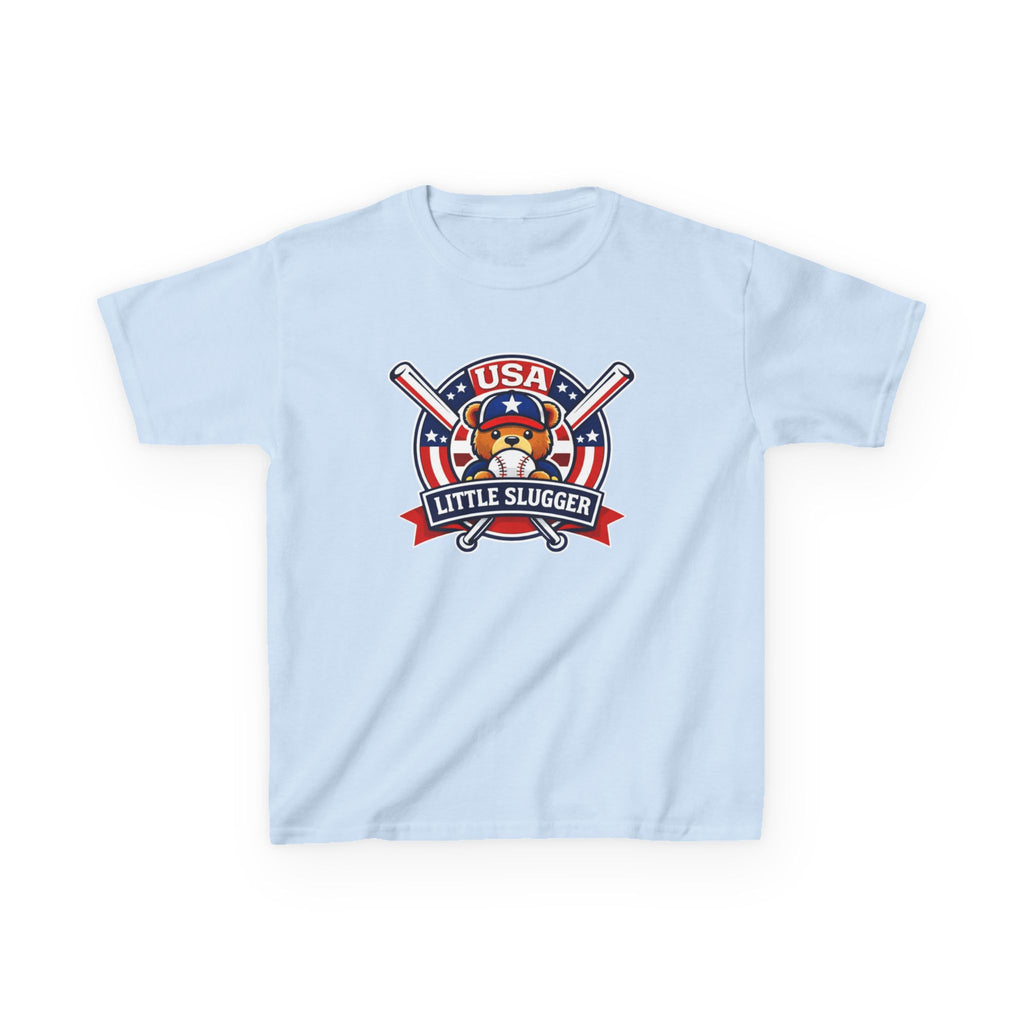 Kids Baseball T-Shirt — 'Little Slugger' USA Baseball Graphic Tee
