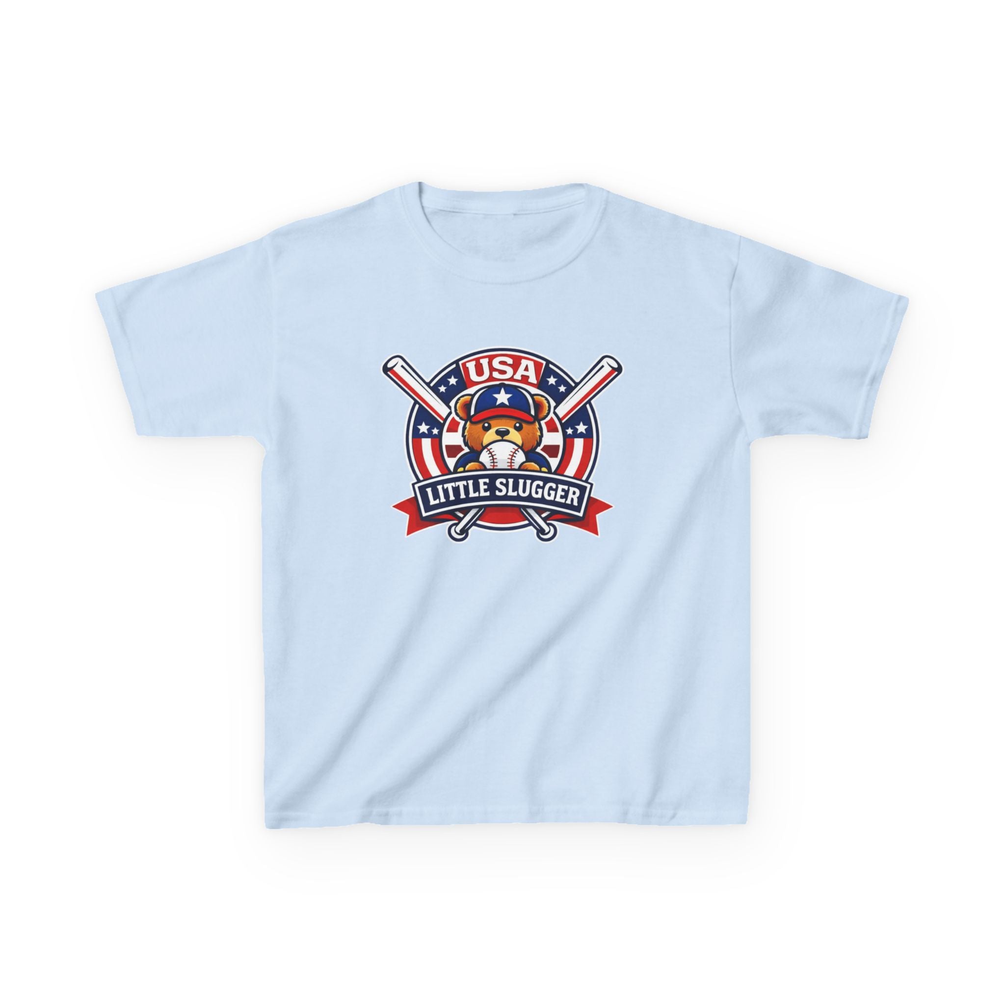 Kids Baseball T-Shirt — 'Little Slugger' USA Baseball Graphic Tee