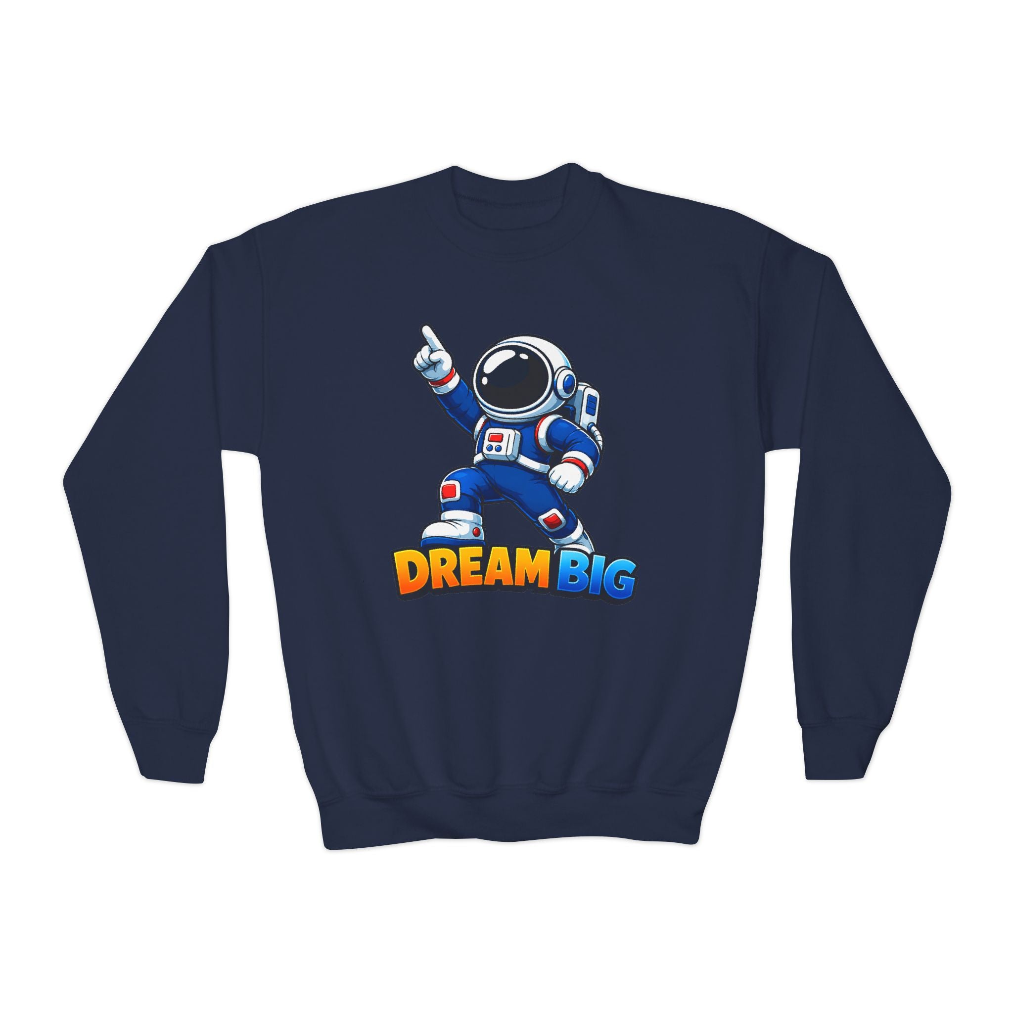 Kidxtr™ Kids Dream Crewneck — 'Dream Big' Cartoon Graphic Sweatshirt