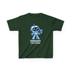 Kids Robot T-Shirt — 'Smart Like Mom' Cute Robot Graphic Tee