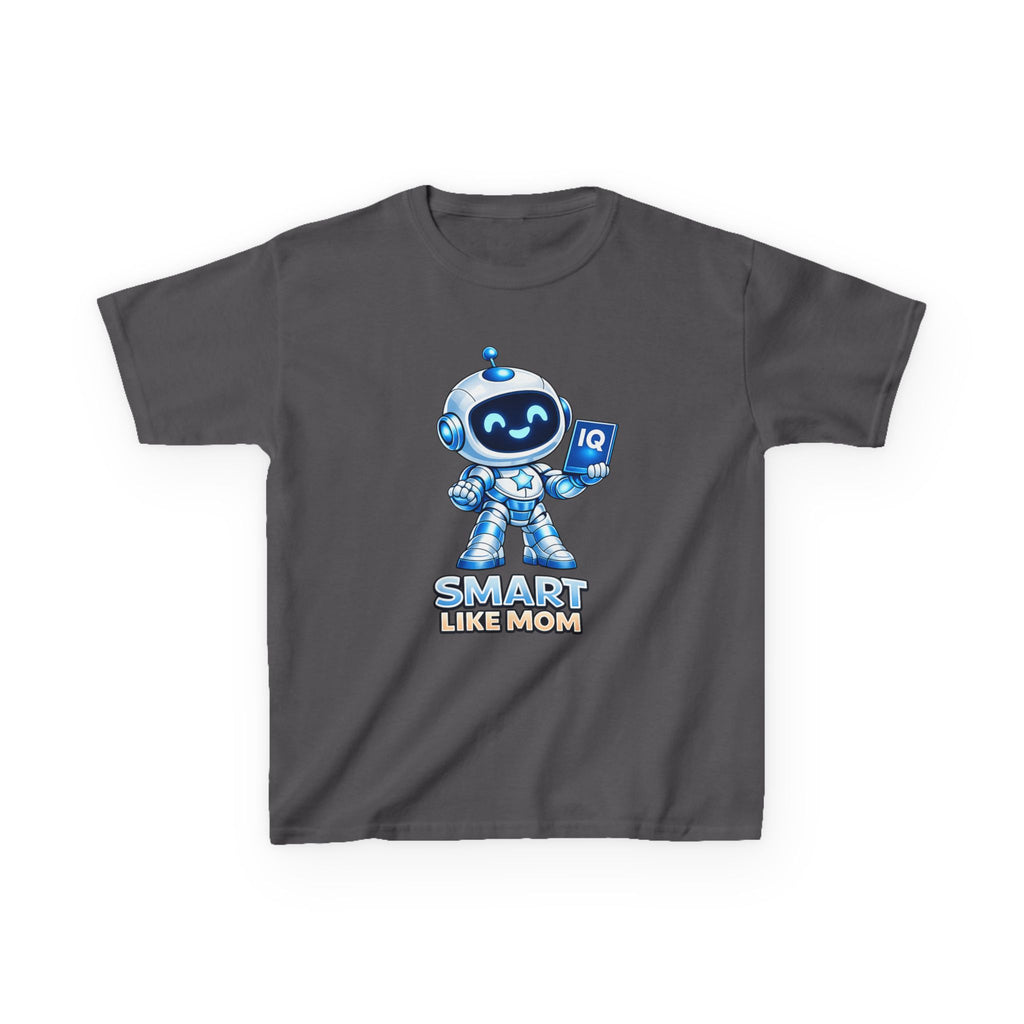 Kids Robot T-Shirt — 'Smart Like Mom' Cute Robot Graphic Tee