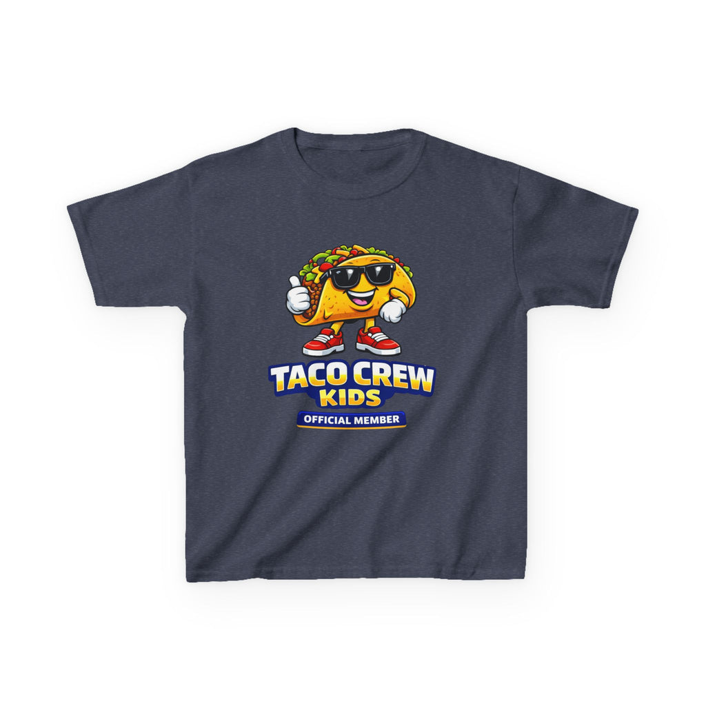 Kids T-Shirt — 'Taco Crew Kids: Official Member' Cute Taco Graphic Tee