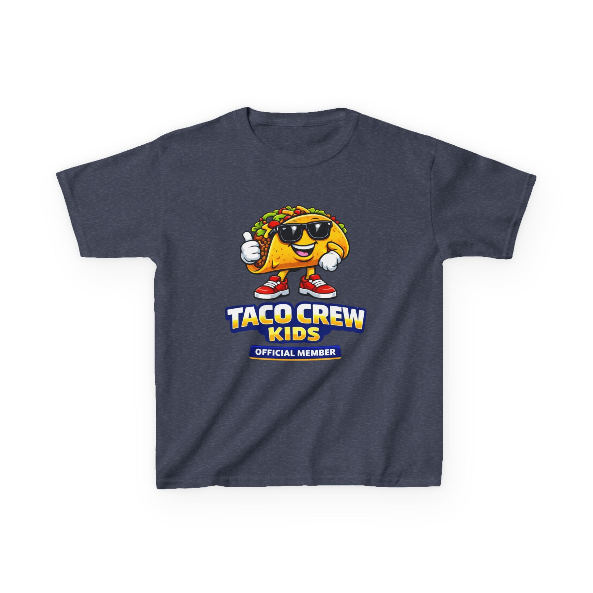 Kids T-Shirt — 'Taco Crew Kids: Official Member' Cute Taco Graphic Tee