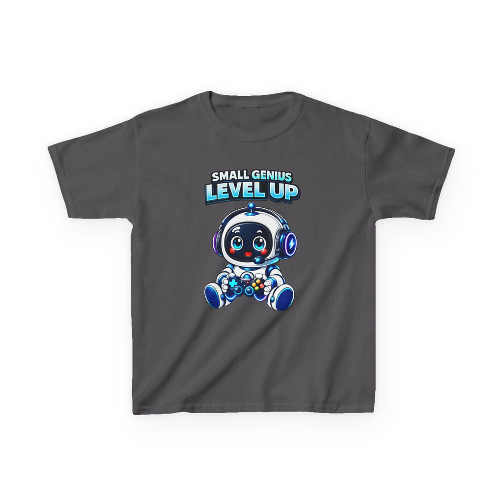 Kids Gaming T-Shirt – Small Genius Level Up Graphic Tee