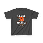 Kids Gaming T-Shirt — 'Level 9 Master' Gamer Graphic Tee