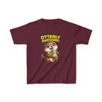 Kids Otter T-Shirt — 'Otterly Awesome!' Cute Otter Drinking Bubble Tea Graphic Tee