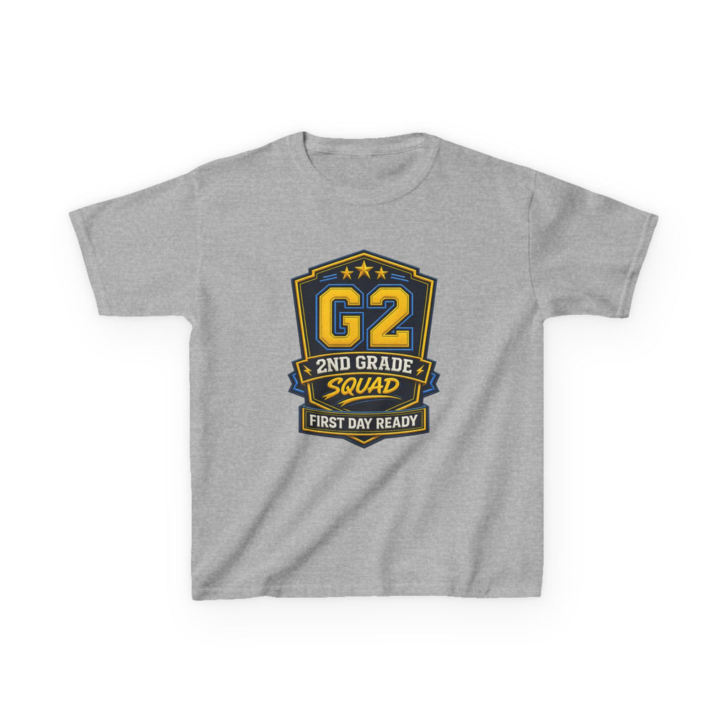 Kids 2nd Grade T-Shirt — 'G2 First Day Ready' Back-to-School Graphic Tee