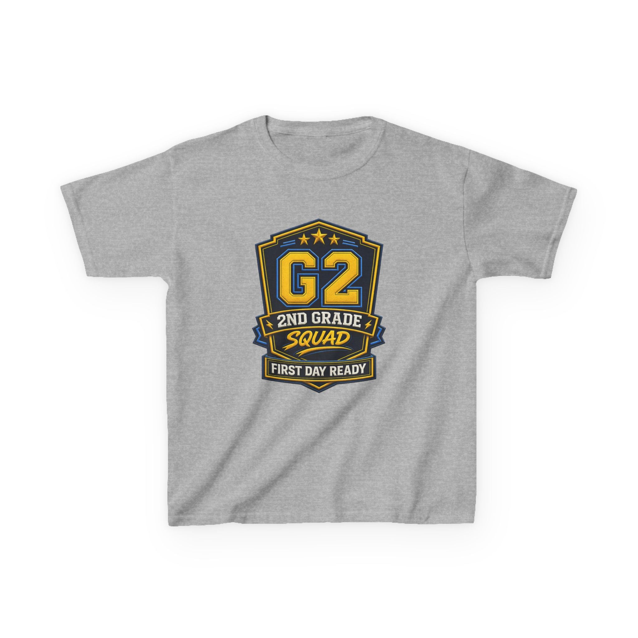 Kids 2nd Grade T-Shirt — 'G2 First Day Ready' Back-to-School Graphic Tee