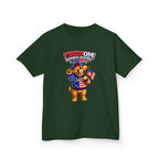 Kids Patriotic T-Shirt — 'Freedom Looks Good on Me' USA Dog Graphic Tee