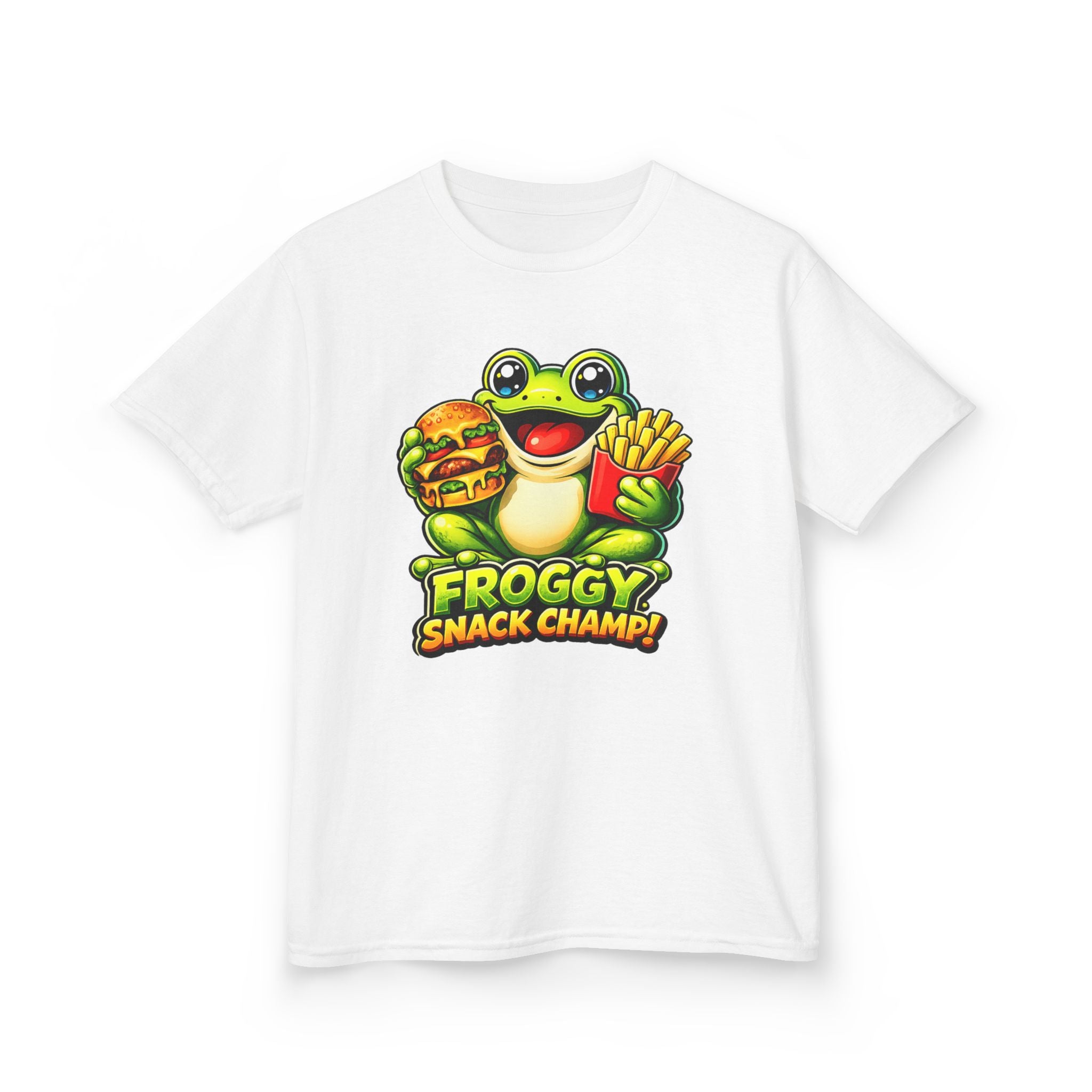 Kids Frog T-Shirt – Froggy Snack Graphic Tee