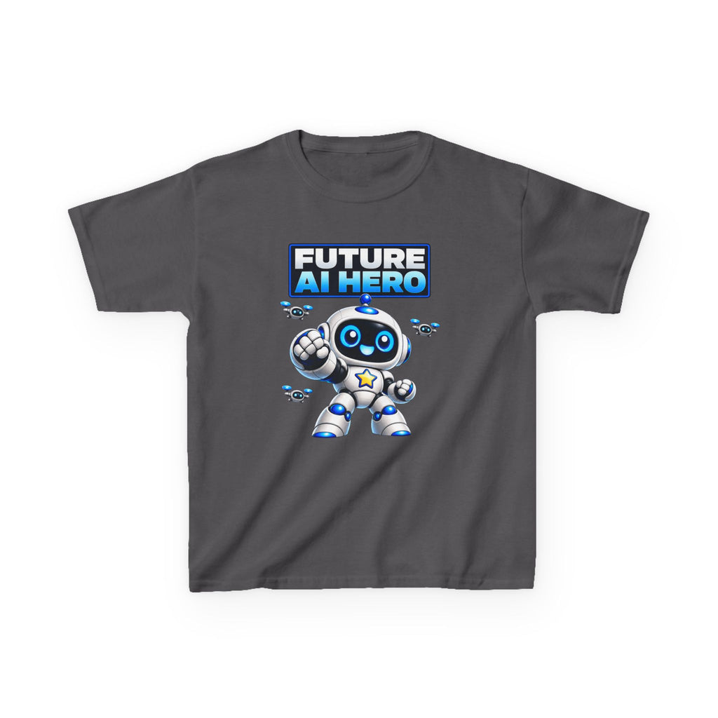 Kids Robot T-Shirt — 'Future AI Hero' Robot Graphic Tee