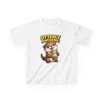 Kids Otter T-Shirt — 'Otterly Awesome!' Cute Otter Drinking Bubble Tea Graphic Tee