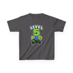 Kids Birthday Gaming T-Shirt — 'Level 5 Pro' Gamer Graphic Tee