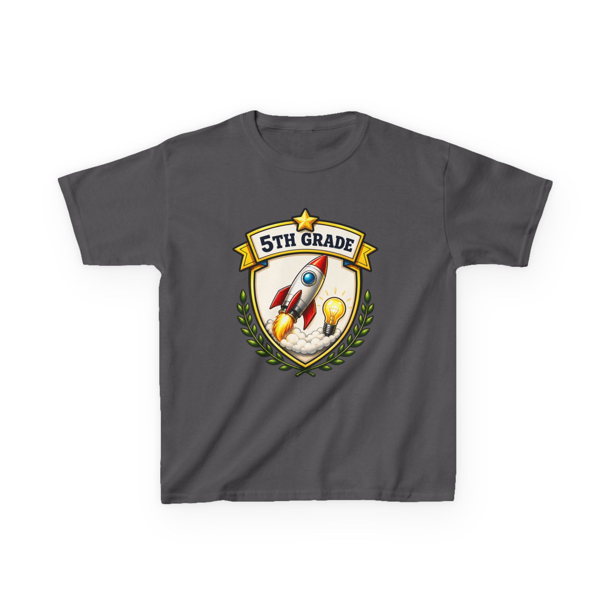 Kids School T-Shirt — '5th Grade Rocket' Back to School Graduation Graphic Tee