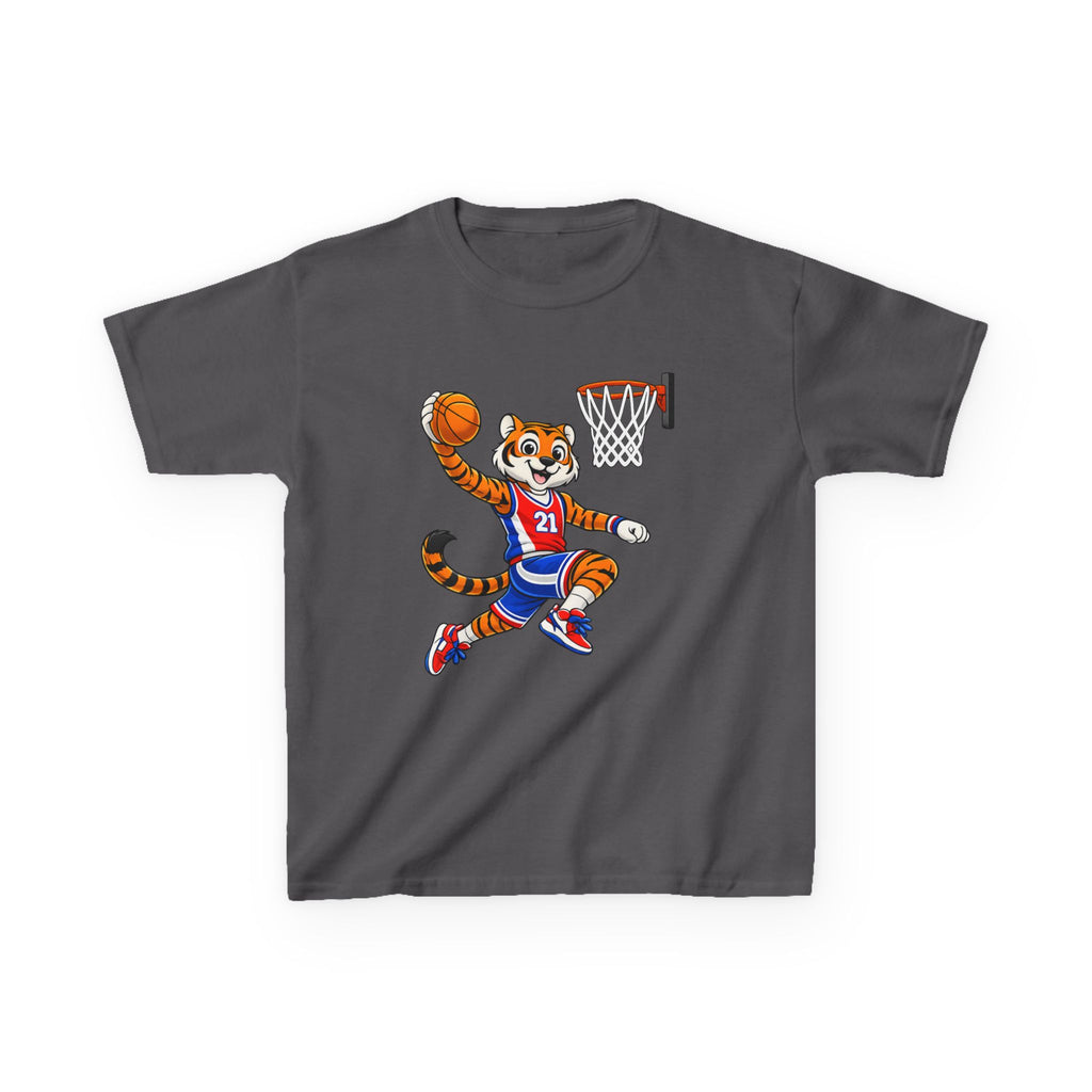 Kids Basketball Tiger T-Shirt – Dunking Tiger Graphic Tee