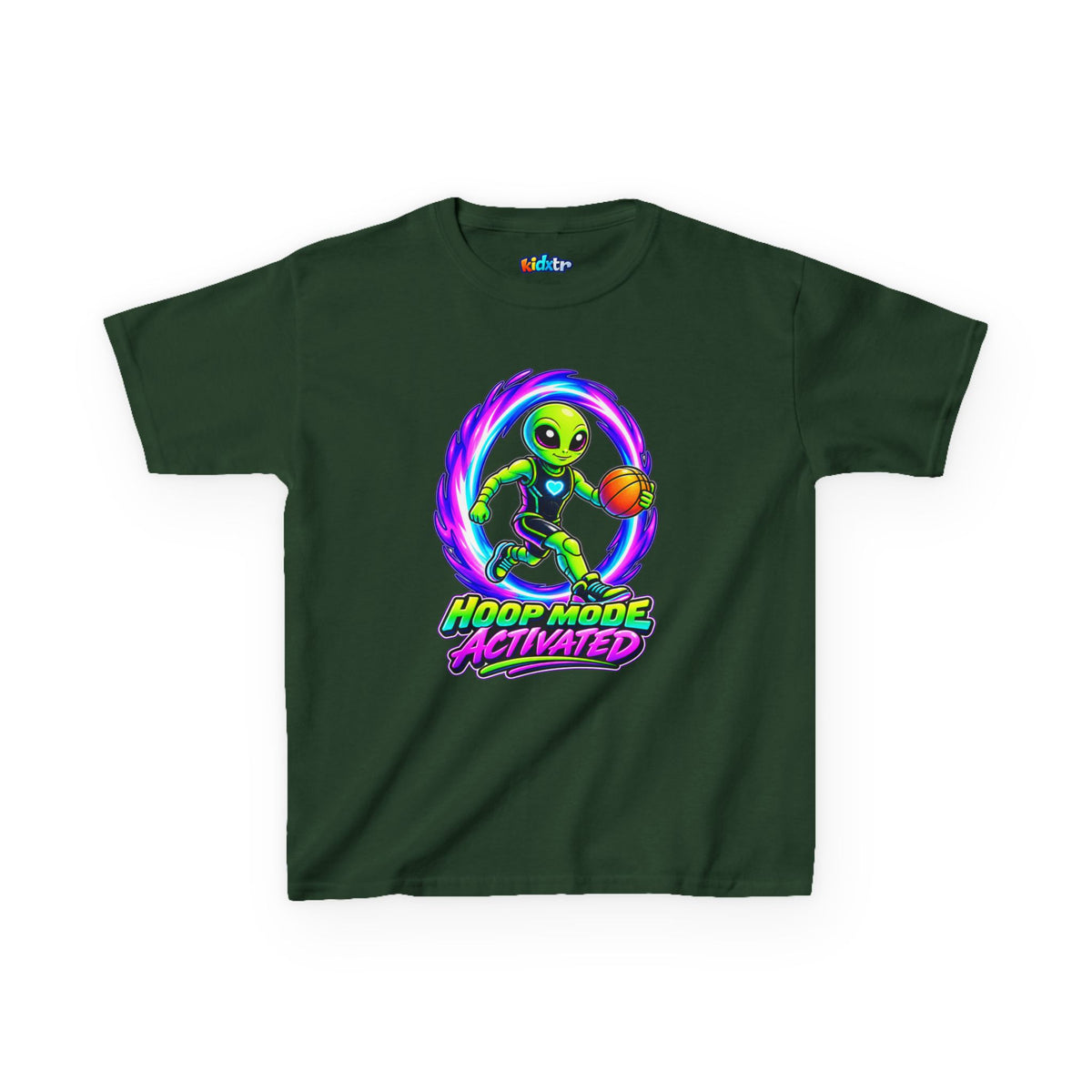 Kidxtr™ Kids Basketball T-Shirt — 'Hoop Mode Activated' Sports Graphic Tee