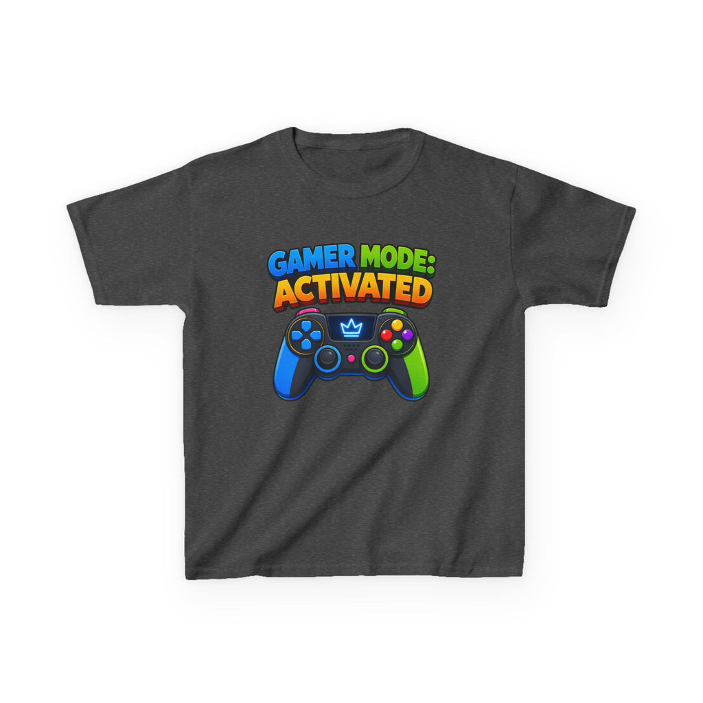 Kids Gamer T-Shirt — 'Gamer Mode Activated' Colorful Game Controller Tee