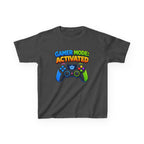 Kids Gamer T-Shirt — 'Gamer Mode Activated' Colorful Game Controller Tee