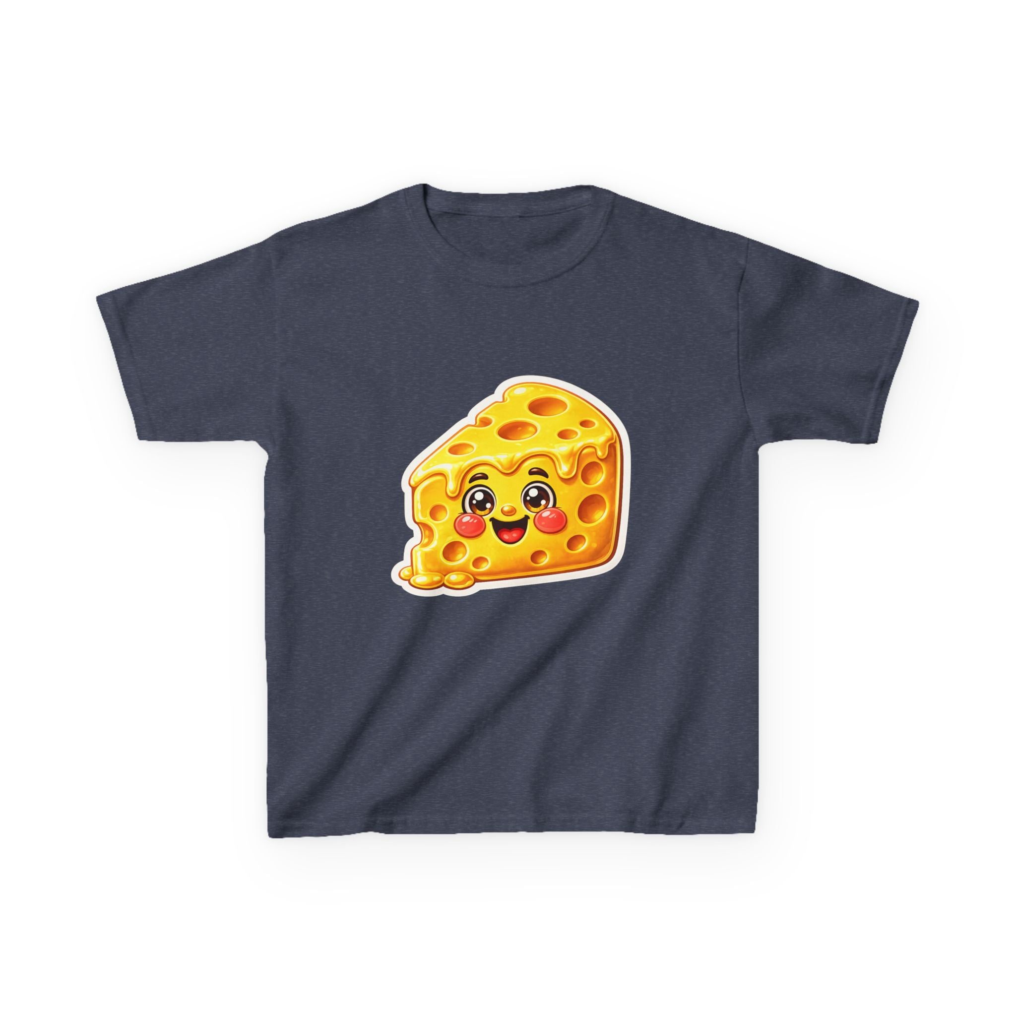 Kids Food T-Shirt — 'Say Cheese' Cute Smiling Cheese Cartoon Graphic Tee