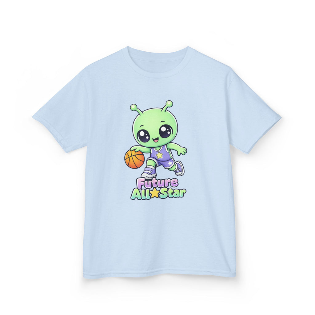 Kids Alien T-Shirt — 'Future All-Star' Alien Basketball Graphic Tee