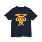 Kids Pizza T-Shirt — 'Cheesy Champ' Fun Food Graphic Tee