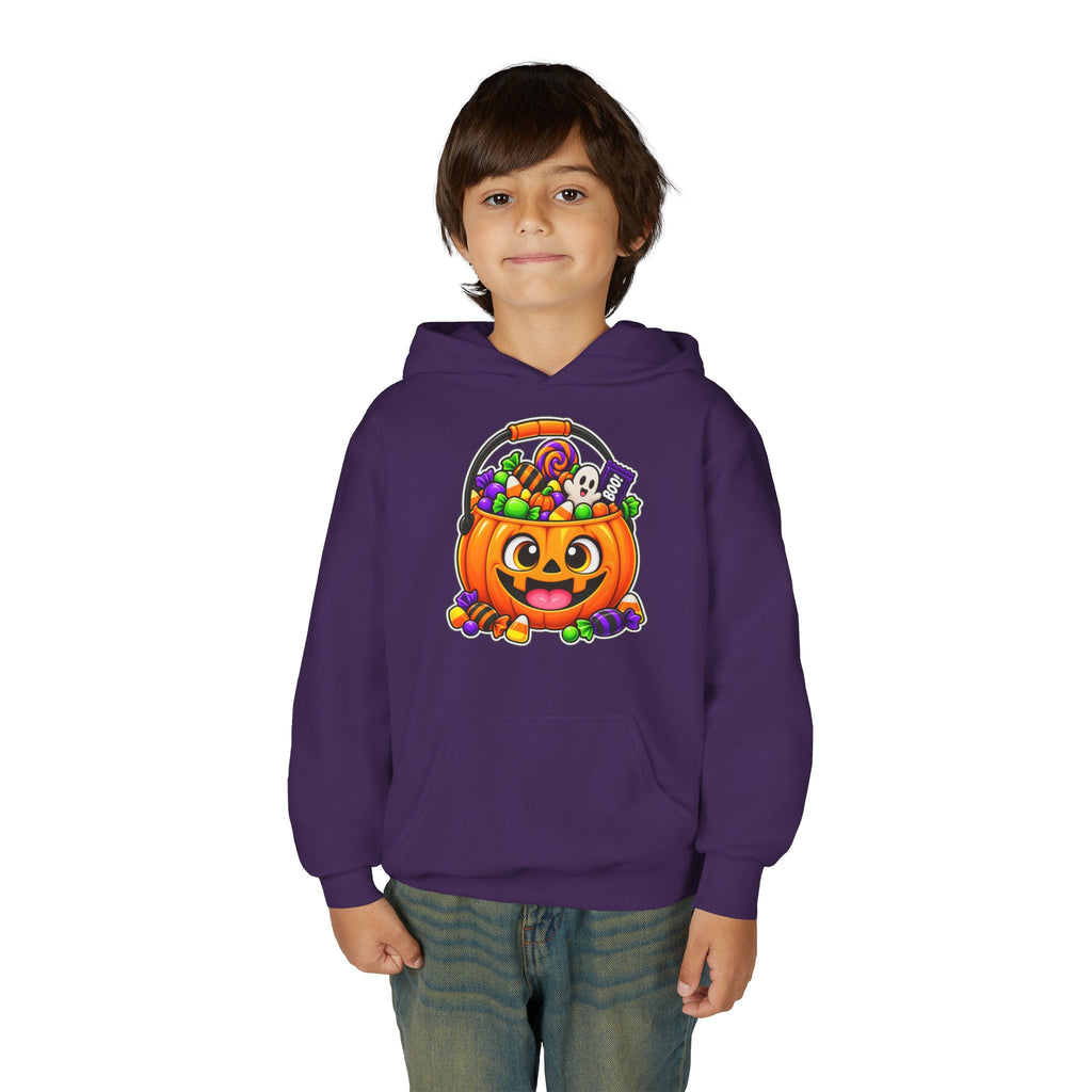 Kidxtr™ Kids Pumpkin Hoodie — 'Spooky Season' Halloween Graphic Hooded Sweatshirt