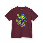 Kidxtr™ Kids Alien T-Shirt — 'Skate or Alien' Skateboard Graphic Tee