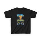 Kids Birthday T-Shirt — 'Level 7 Loaded' Birthday Gamer Graphic Tee