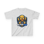 Player Pup Kids T‑Shirt — Cute Gaming Dog Tee for Children