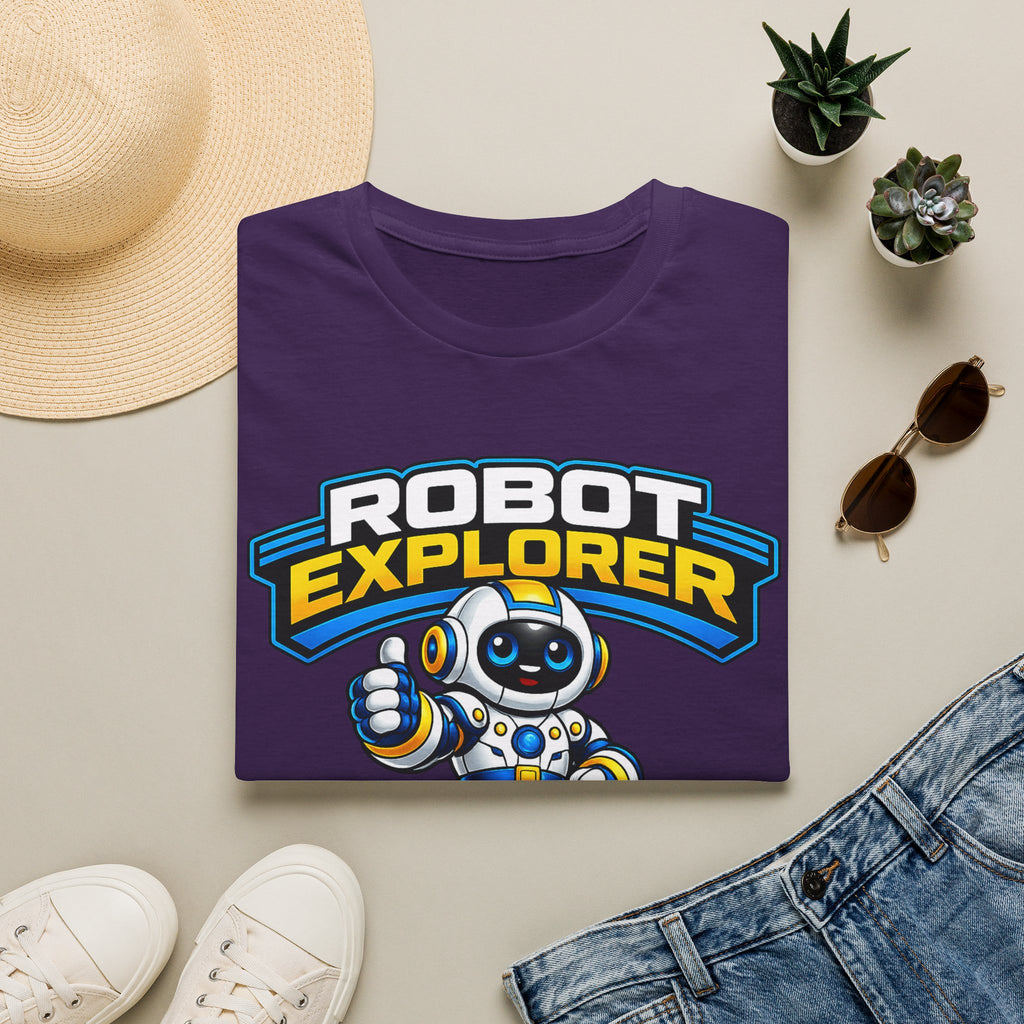 Kidxtr™ Mom Robot T-Shirt — 'Powered by Love & Patience' Robot Explorer Graphic Tee