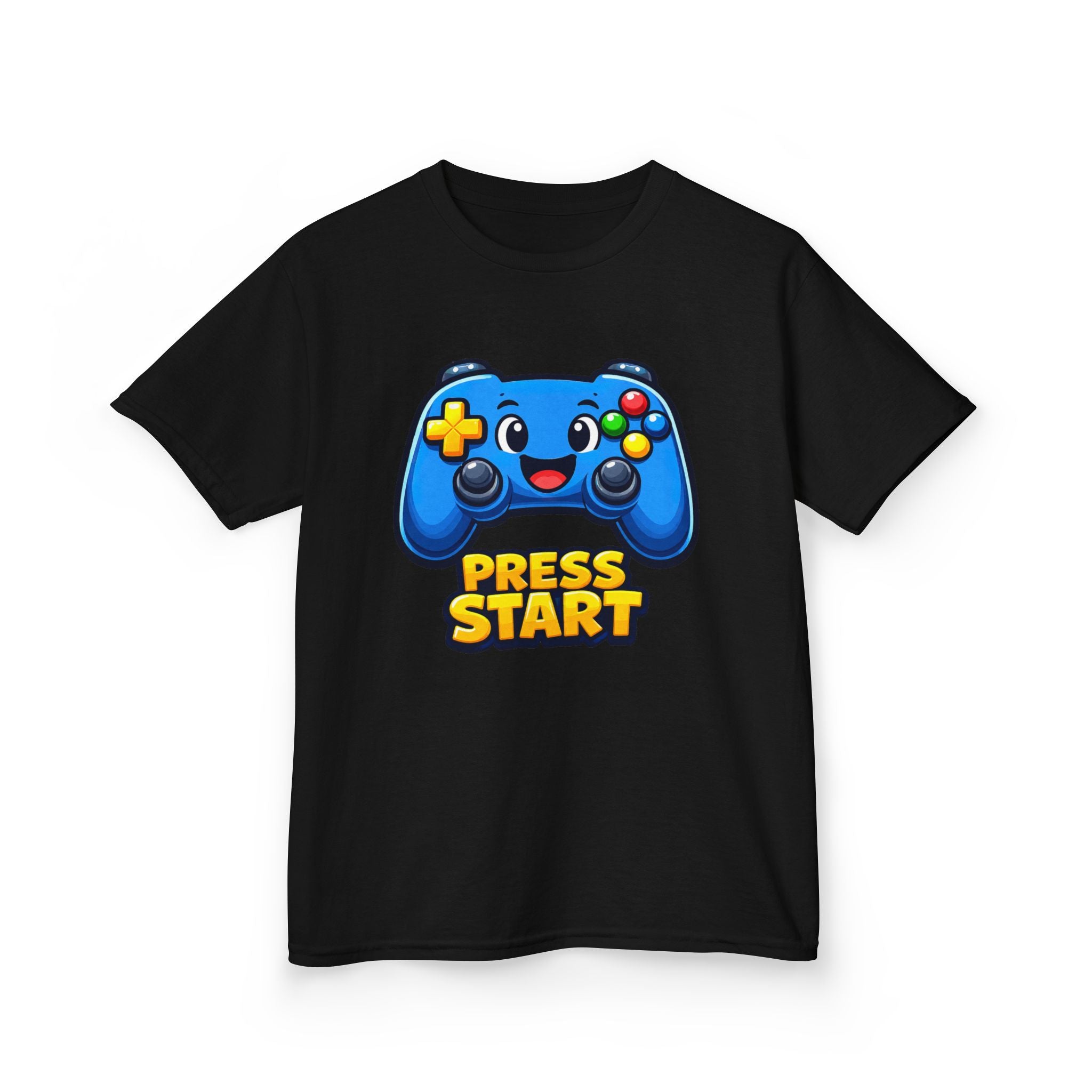 Kids Game Controller T-Shirt — 'Press Start' Gaming Graphic Tee