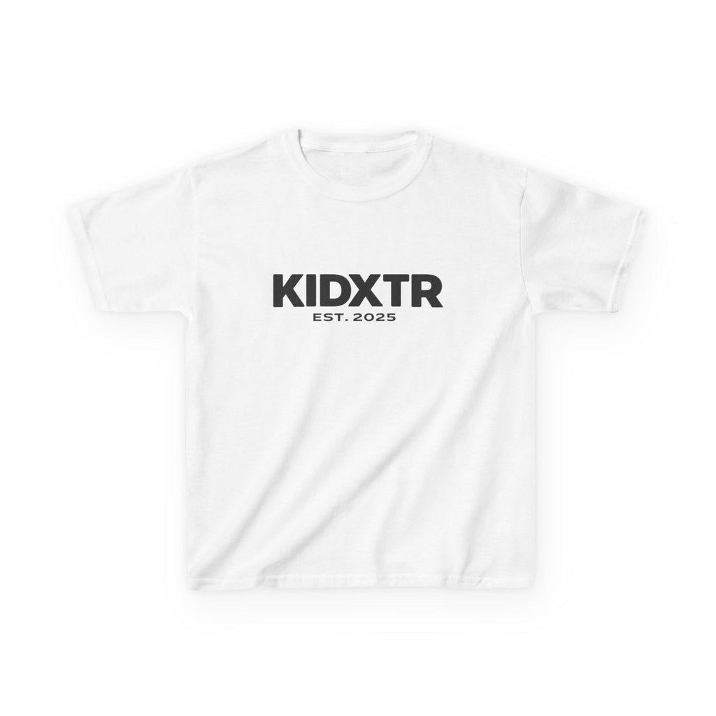 Kids Logo T-Shirt — 'Est. 2025' KIDXTR Minimal Graphic Tee