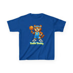 Kidxtr™ Kids Basketball T-Shirt — 'Ballin' Buddy' Cute Bear Basketball Graphic Tee