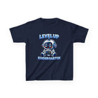 Level Up Kindergarten Robot Kids T‑Shirt — Back to School Shirt for Boys & Girls
