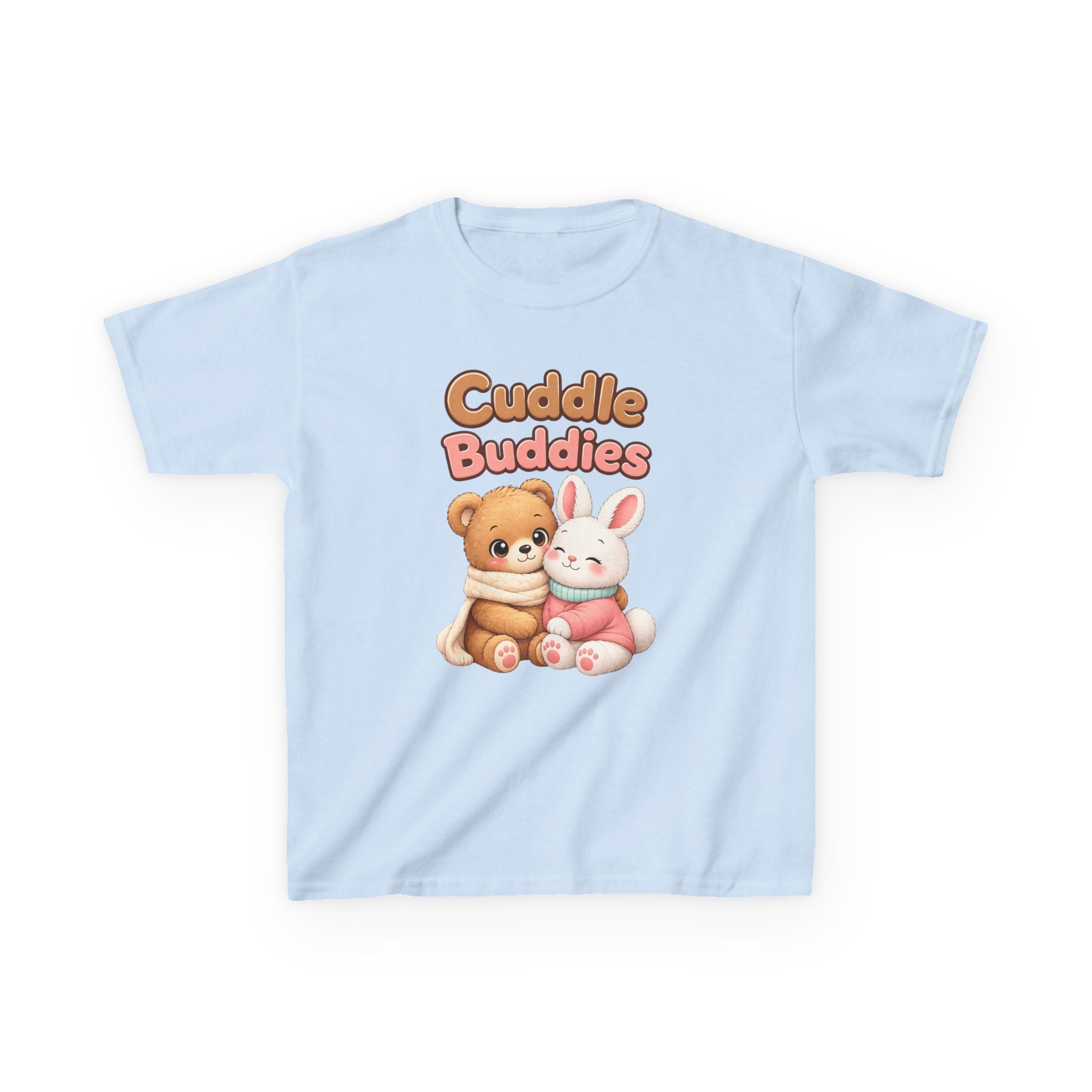 Kids Animal T-Shirt – Cuddle Buddies Bear & Bunny Graphic Tee