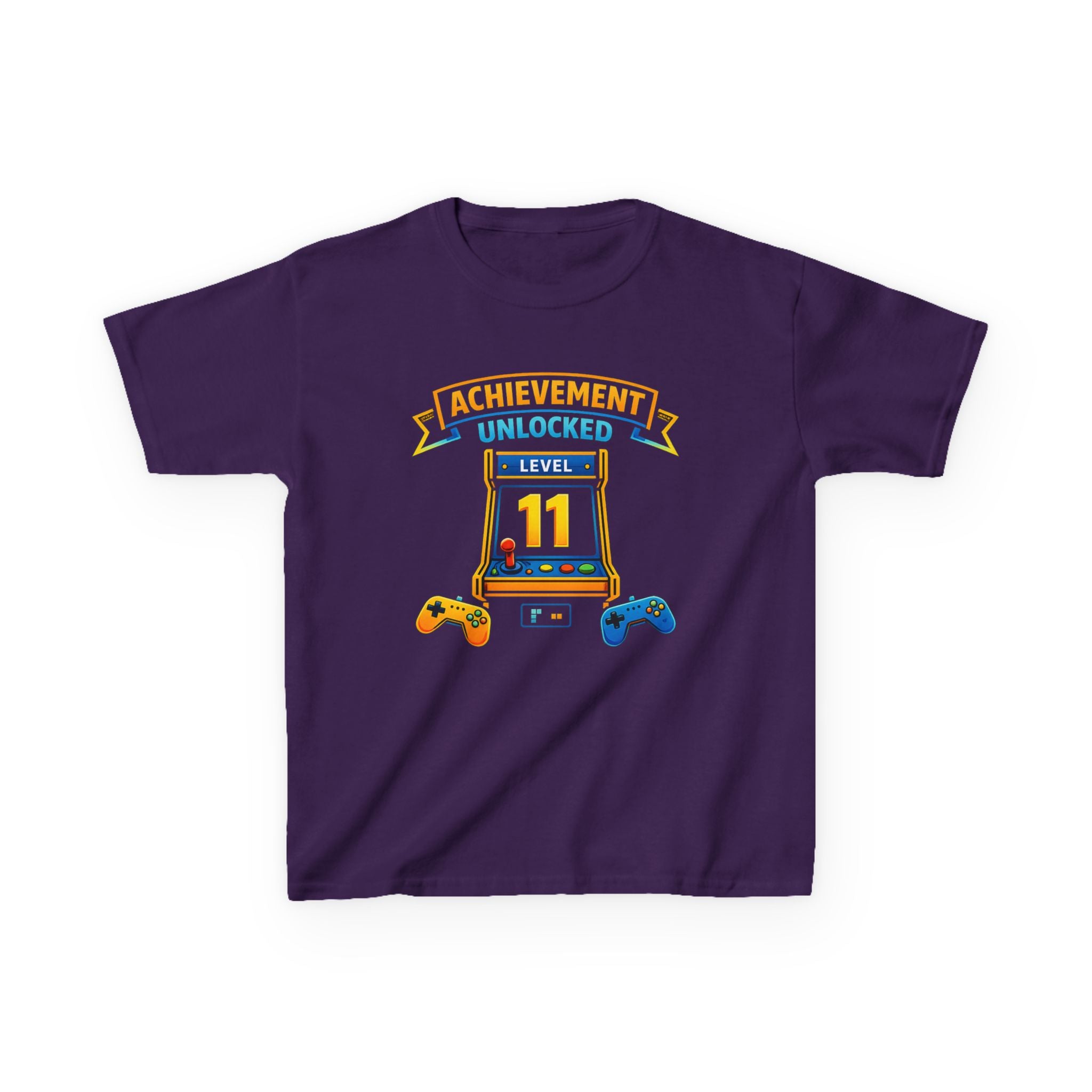 Kids Birthday T-Shirt — 'Birthday Champ' Level 11 Unlocked Gamer Graphic Tee