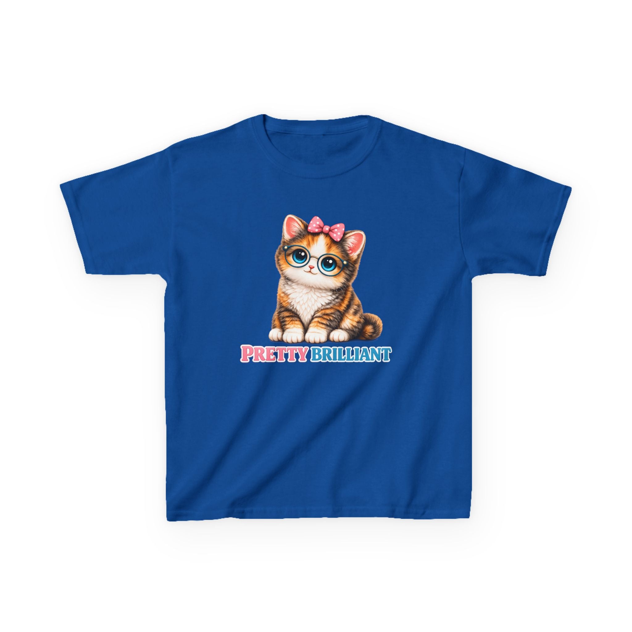 Kids Cat T-Shirt — 'Pretty Brilliant' Cute Cat Graphic Tee