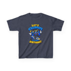 Kids Birthday T-Shirt — 'Let's Celebrate It's My Birthday!' Cartoon Party Graphic Tee