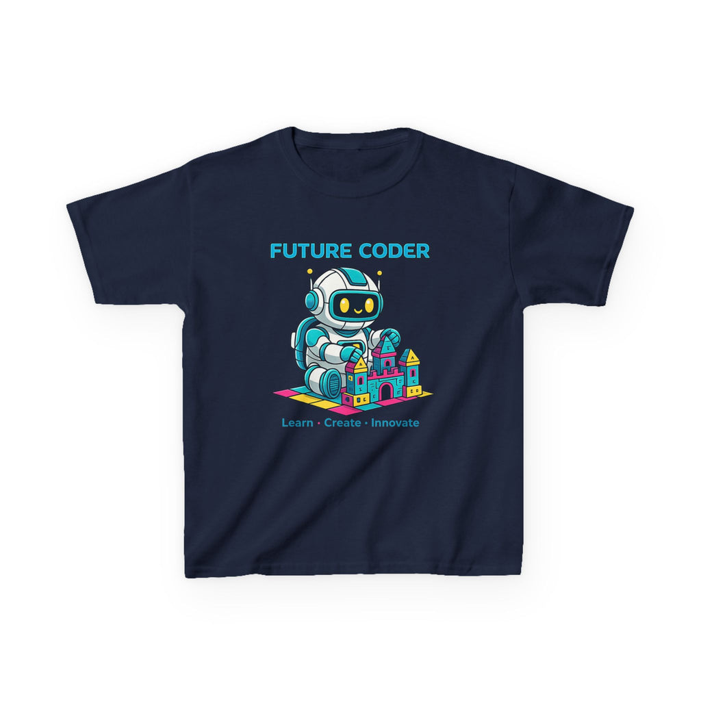 Kids Coding T-Shirt – Future Coder Robot Graphic Tee 1