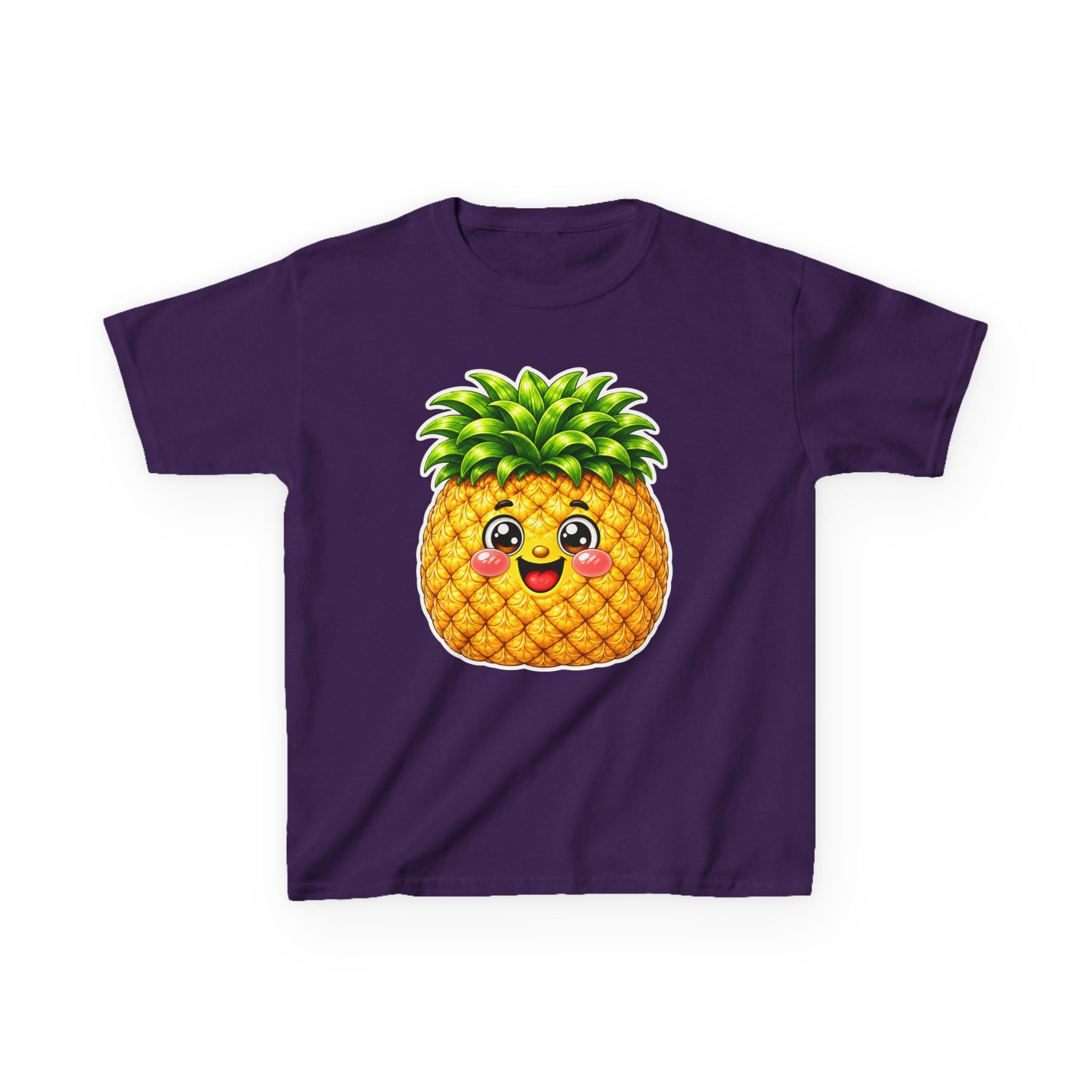 Kids Pineapple T-Shirt — 'So Sweet' Cute Pineapple Face Fruit Graphic Tee