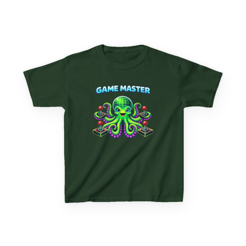 Kids Gaming T-Shirt — 'Game Master' Octopus Gamer Graphic Tee