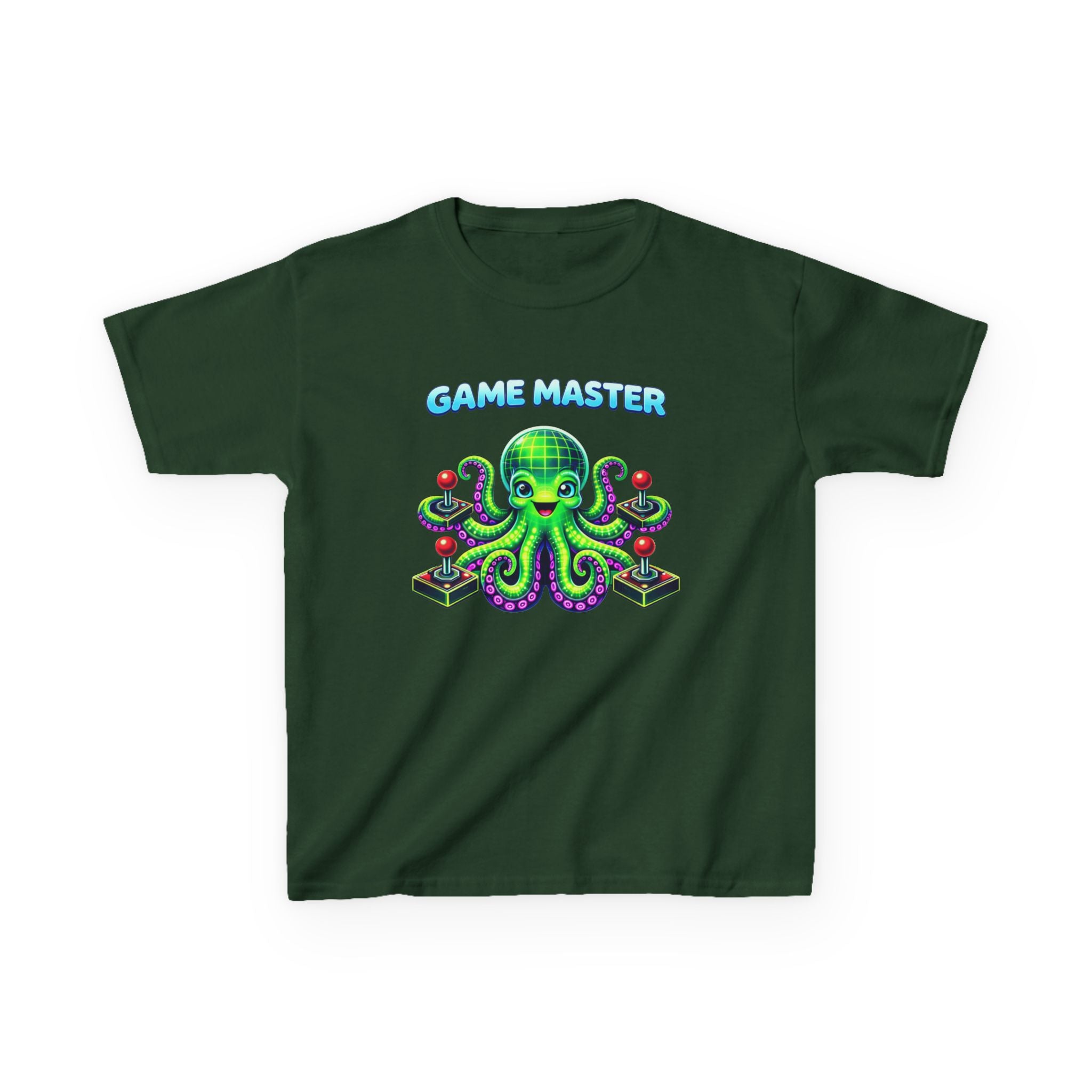 Kids Gaming T-Shirt — 'Game Master' Octopus Gamer Graphic Tee