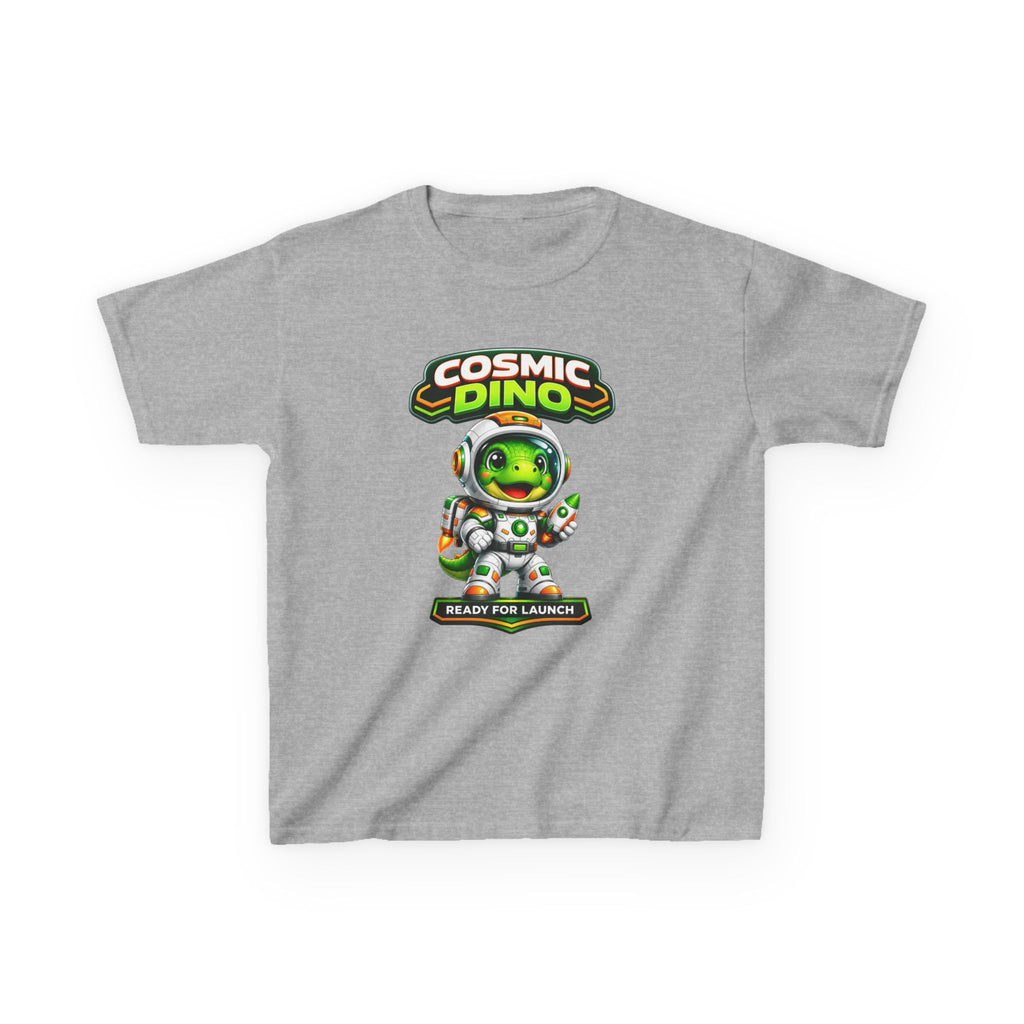 Kids Space T‑Shirt — 'Ready for Launch' Cosmic Dino Graphic Tee