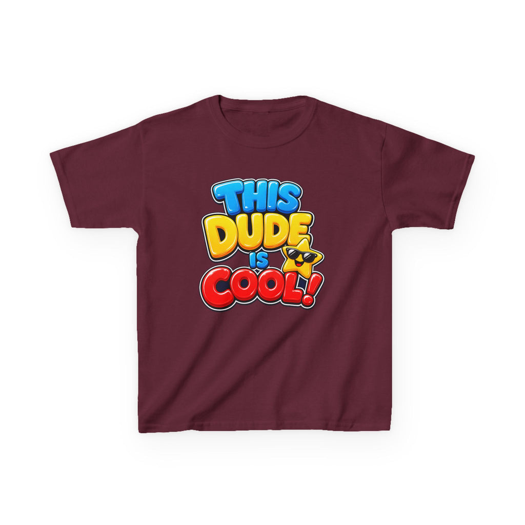 Kids Birthday T-Shirt — 'This Dude Is Cool!' Birthday Boy Graphic Tee