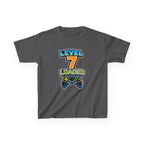 Kids Birthday T-Shirt — 'Level 7 Loaded' Birthday Gamer Graphic Tee