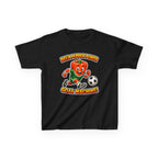 Kids Soccer T-Shirt — 'Bell Pepper Power' Goal Machine Cute Veggie Mascot Graphic Tee