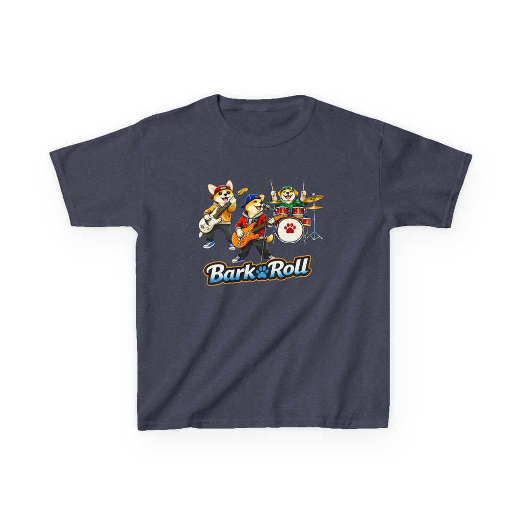 Kids Music T-Shirt — 'Bark & Roll' Puppy Band Graphic Tee