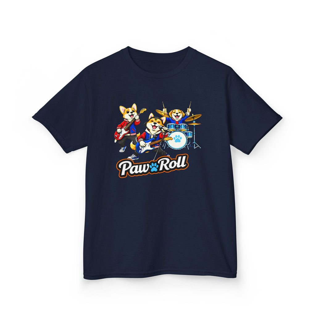 Kids Animal T-Shirt — 'Paw n’ Roll' Puppy Rock Band Graphic Tee